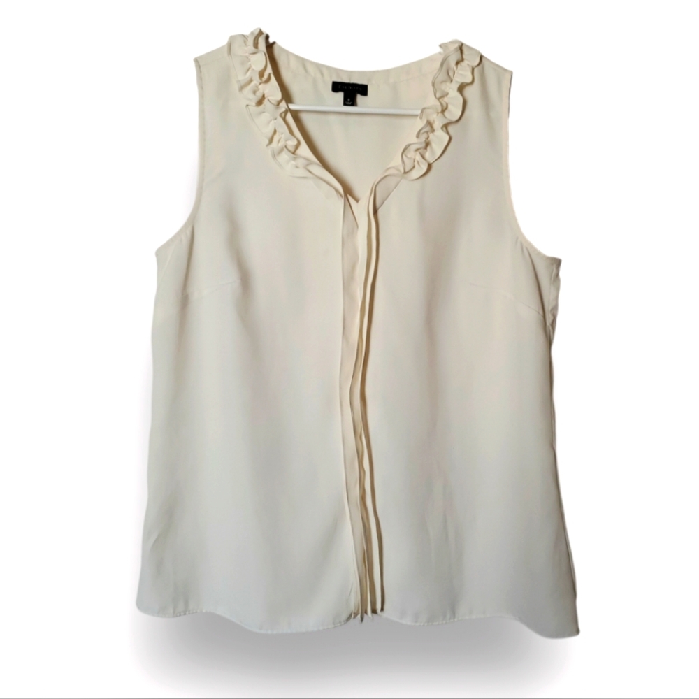 Talbots Cream Sleeveless top